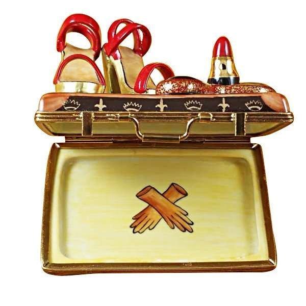 Designer Lv Case with Accessories Porcelain Limoges purse fashion bag French Trinket Box