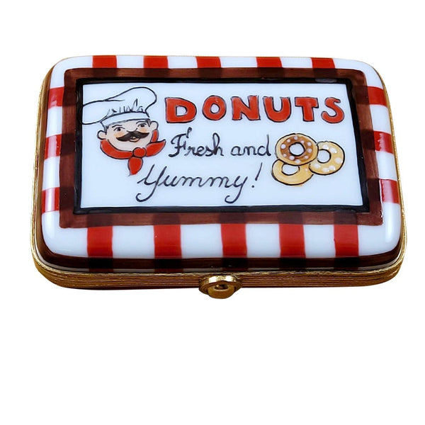 Donut with Six Donuts Porcelain Limoges Dessert French Trinket Box