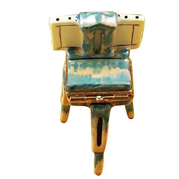 Easel with Girl & Seashore Porcelain Limoges art painting French Trinket Box