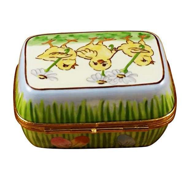Easter Egg w Eggs Porcelain Limoges egg easter Rochard Limoges Box French Trinket Box