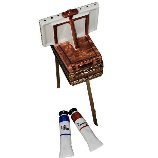 Eiffel Tower Artist Easel Box Porcelain Limoges france paris French Trinket Box