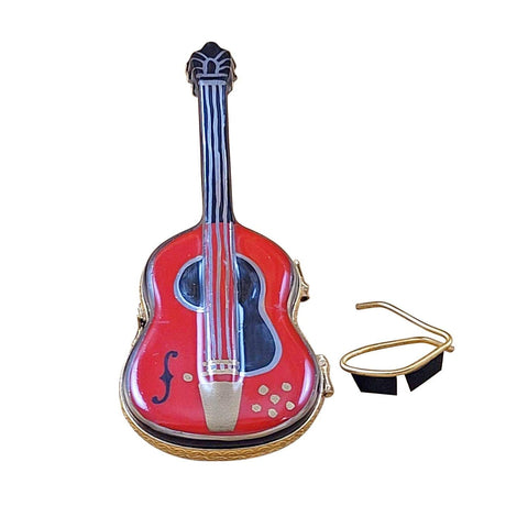 Electric Guitar Porcelain Limoges music French Trinket Box