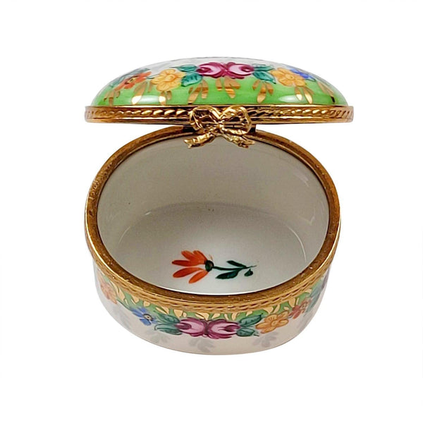 Forever Friends with Flowers Porcelain Limoges special occasions French Trinket Box
