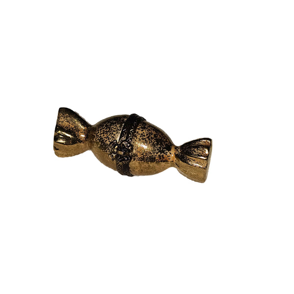 Golden Candy Delight Box Porcelain Limoges Kids Carnival Dessert French Trinket Box