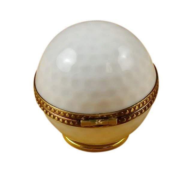 Golf Ball Porcelain Limoges sports French Trinket Box