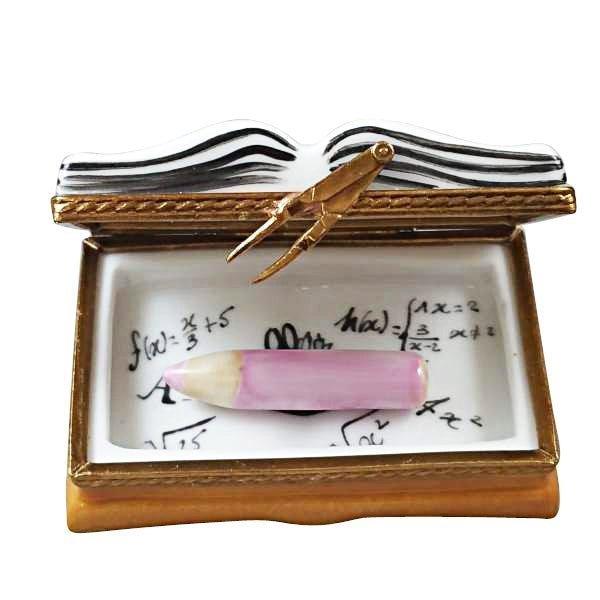 I Love My Teacher Book Porcelain Limoges Professional French Trinket Box