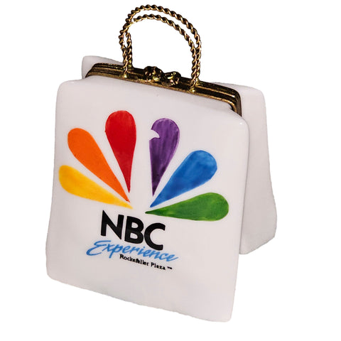 NBC Experience Shopping Bag Box Porcelain Limoges bag purse French Trinket Box