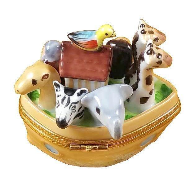 Noah's Ark Porcelain Limoges religion spirituality French Trinket Box
