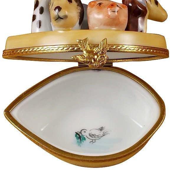 Noah's Ark Porcelain Limoges religion spirituality French Trinket Box