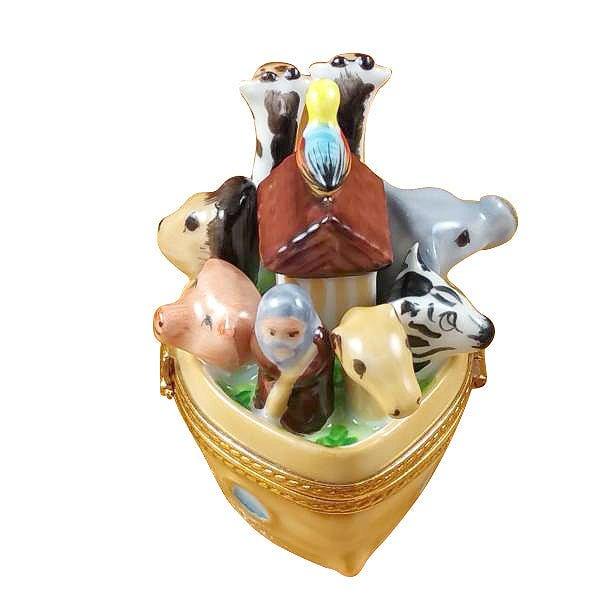 Noah's Ark Porcelain Limoges religion spirituality French Trinket Box