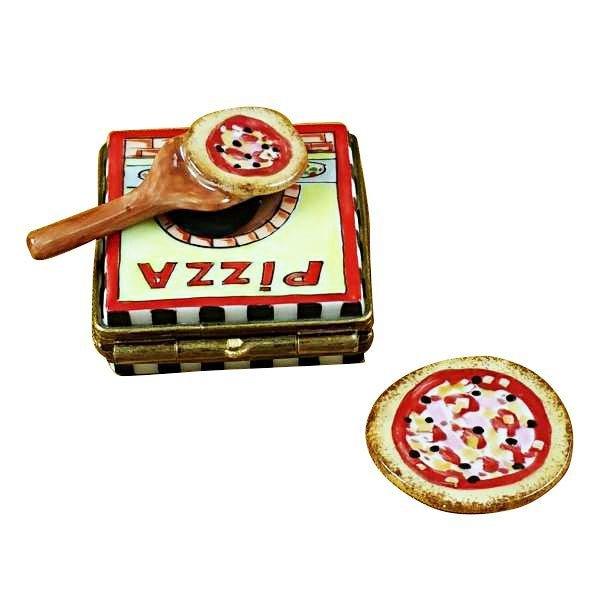 Pizza w Pizza Porcelain Limoges Food French Trinket Box