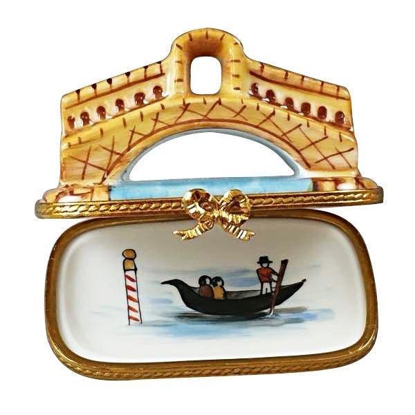 Rialto Bridge In Venice Porcelain Limoges monument france paris travel French Trinket Box