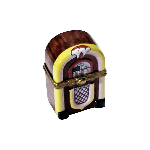 Vintage Brown Jukebox Limoges Box Porcelain Limoges music French Trinket Box
