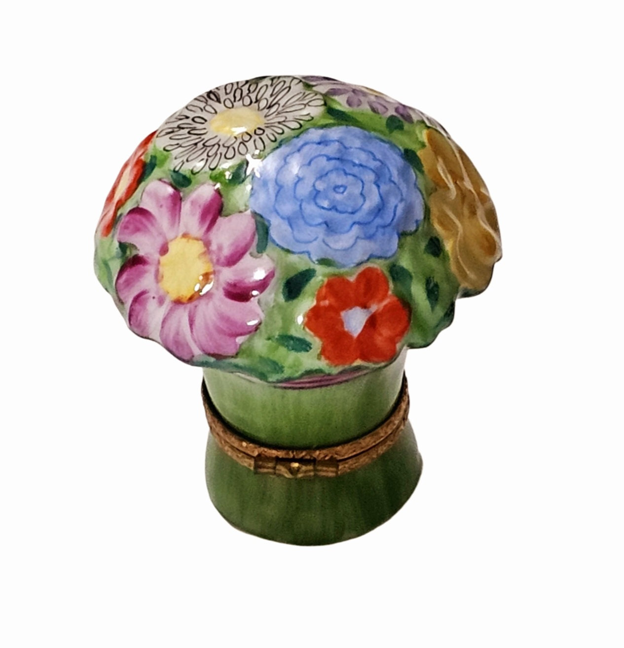 Vibrant Floral Bouquet Limoges Box Porcelain Limoges wedding flower French Trinket Box