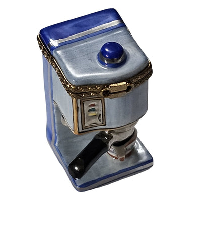 Blue Espresso Coffee Machine Limoges Box Porcelain Limoges Home Food French Trinket Box