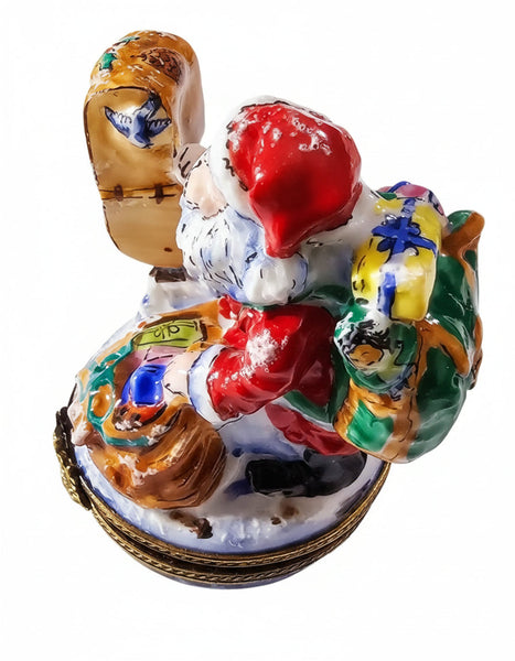 Santa with Gifts at Mailbox