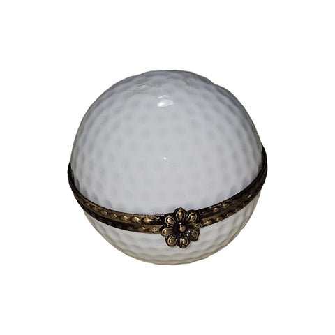 Luxury Golf Ball Keepsake Box Porcelain Limoges sports French Trinket Box