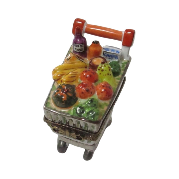 Grocery Cart Rochard Authentic Limoges Box