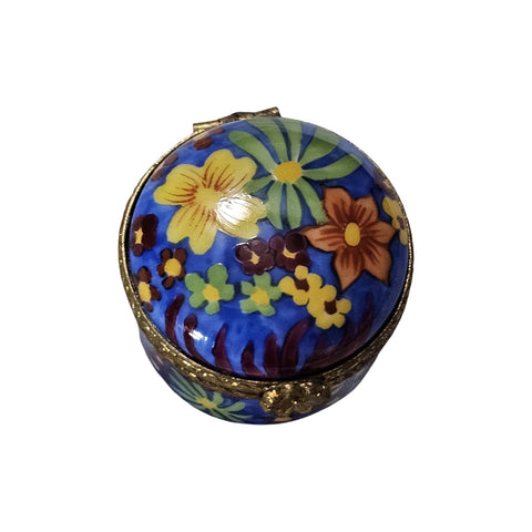 Vibrant Floral Limoges Box Porcelain Limoges traditional French Trinket Box