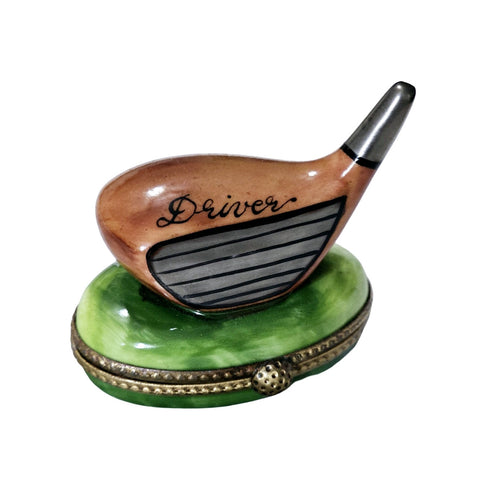 Brown Golf Club Limoges Collectible Porcelain Limoges sports French Trinket Box