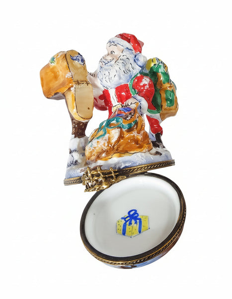 Santa with Gifts at Mailbox