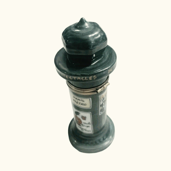 Newspaper Paris Kiosk New Stand Rochard Authentic Limoges Box