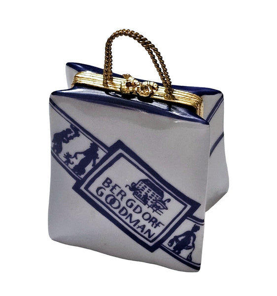 Bergdorf Goodman Limoges Luxury Box Porcelain Limoges purse travel French Trinket Box