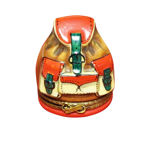 Backpack Shaped Porcelain Limoges Box