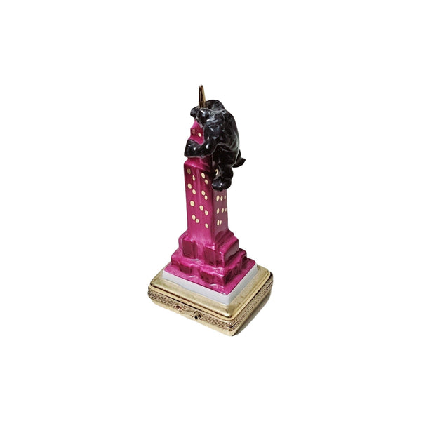 King Kong New York Tower Hand-Painted Limoges Box, view 4
