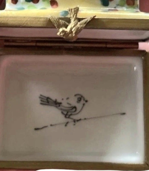 Yellow Bird House Rochard Authentic Limoges Box