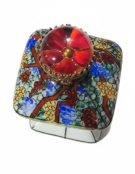 Colorful Square Hourglass Shaped Box