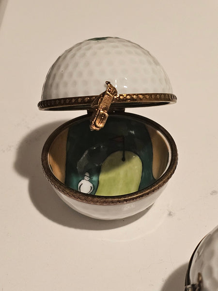 Golf Ball w Hole Flag Painting Inside