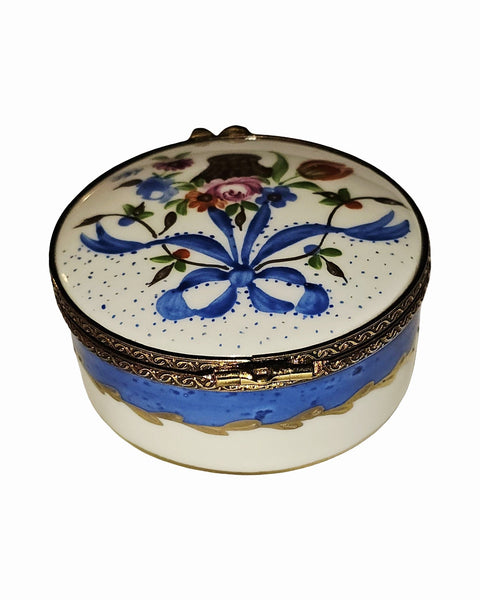 Marie Antoinette Blue Ribbon Round