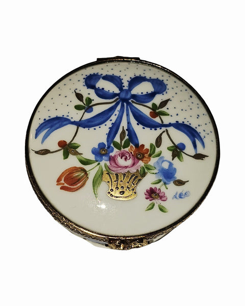 Marie Antoinette Blue Ribbon Round