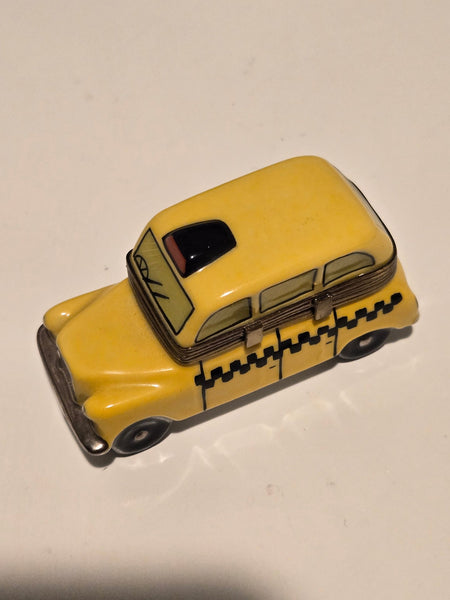 Yellow Taxi Limoges Box