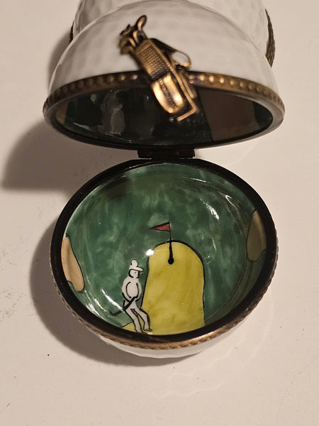 Golf Ball w Flag Painting Inside