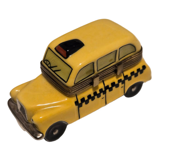 Yellow Taxi Limoges Box