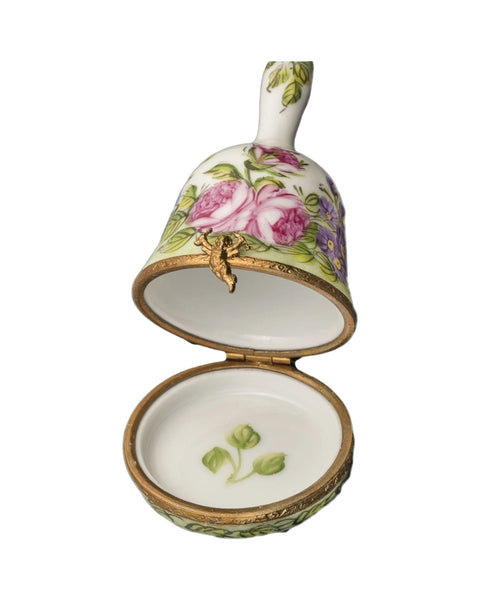 Floral Bell w Handle