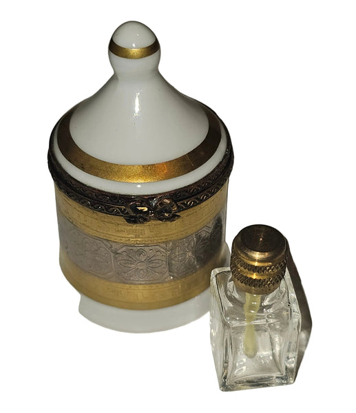 Gold Perfume Tent Box Authentic Limoges Box