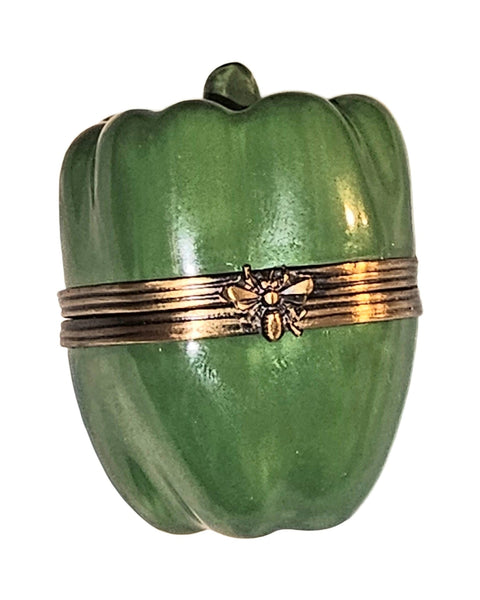 Medium Green Pepper Limoges Box Authentic Limoges Box