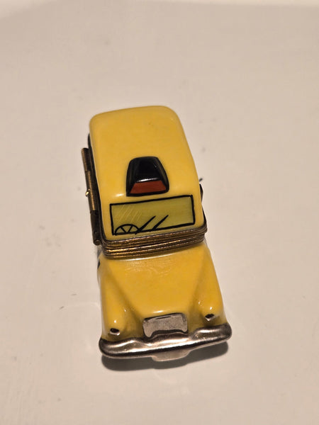 Yellow Taxi Limoges Box