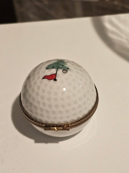 Golf Ball w Hole Flag Painting Inside