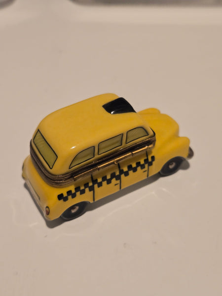 Yellow Taxi Limoges Box