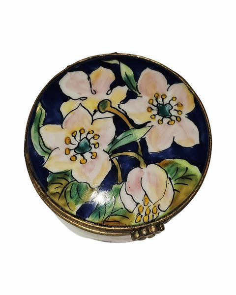 Cobalt Blue w Helleborn Flowers