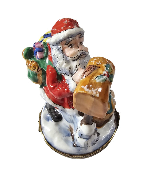 Santa with Gifts at Mailbox