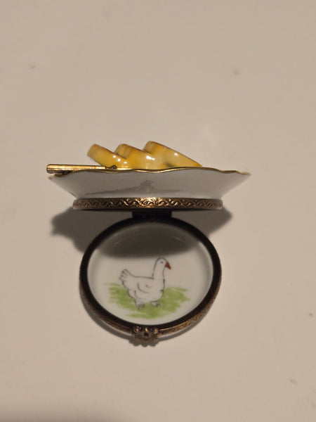 Foia Gras Sliced Ham on Plate Rare Authentic Limoges Box
