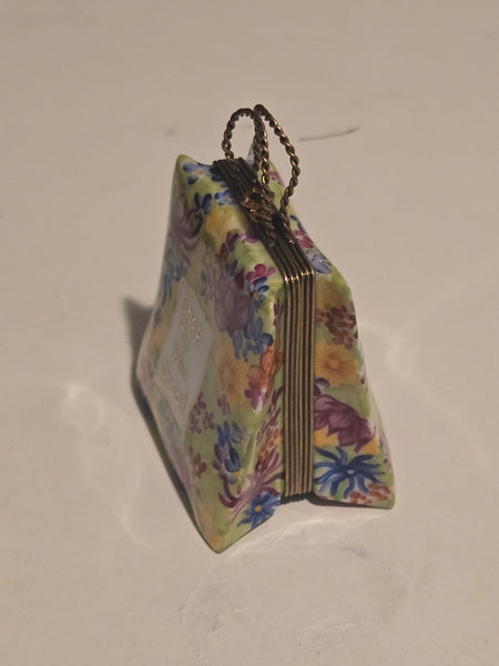 Shop Till You Drop Bag Floral Limoges Box
