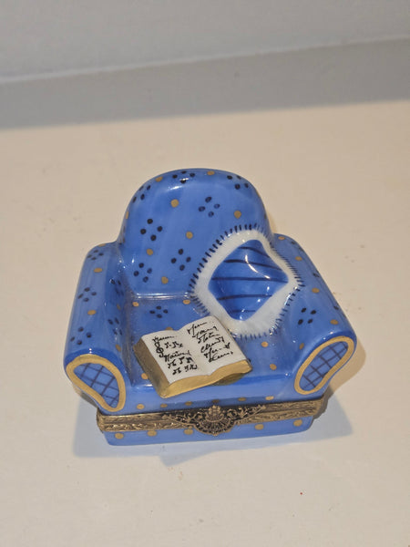 Blue Comfy Chair w Book