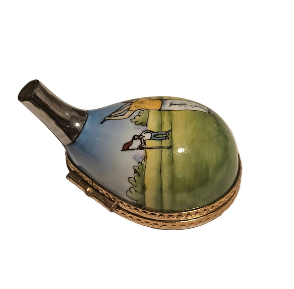 Golf Club Driver with Golfer Authentic Limoges Box