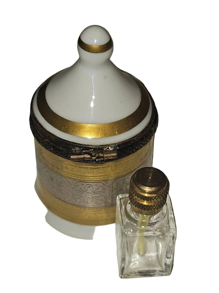 Gold Perfume Tent Box Authentic Limoges Box